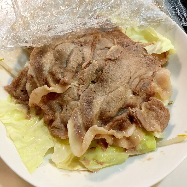 豚肉と一緒に蒸し野菜